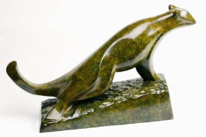 Bronze animalier par Michel Couqueberg, sculpteur animalier contemporain